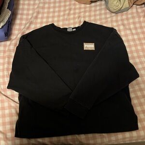 Puma Black Shirt with Tan Logo